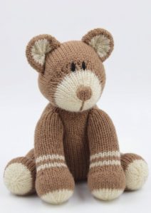 teddy bear knitting pattern front