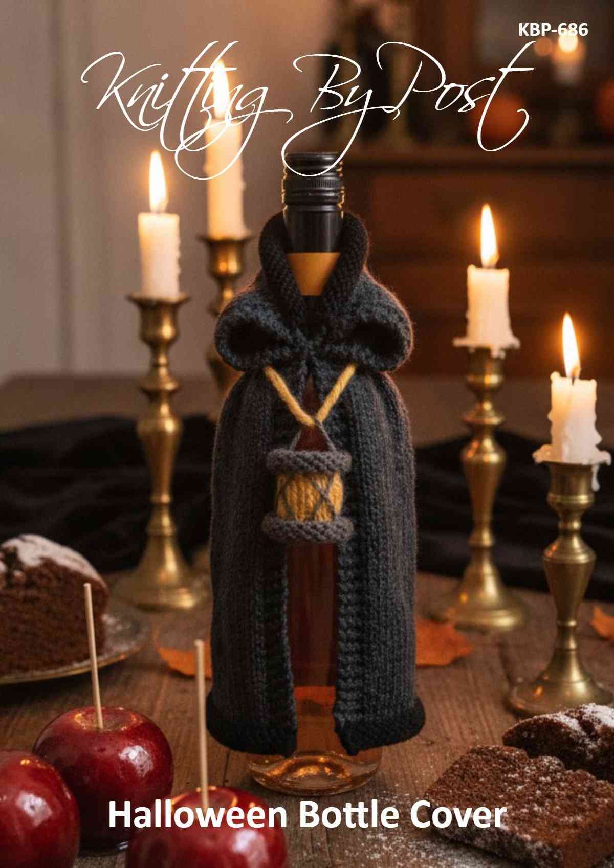 KBP-686 Halloween Bottle Cover knitting pattern