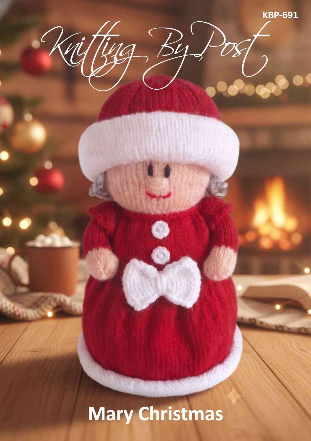 Mary Christmas Dolly Knitting Pattern
