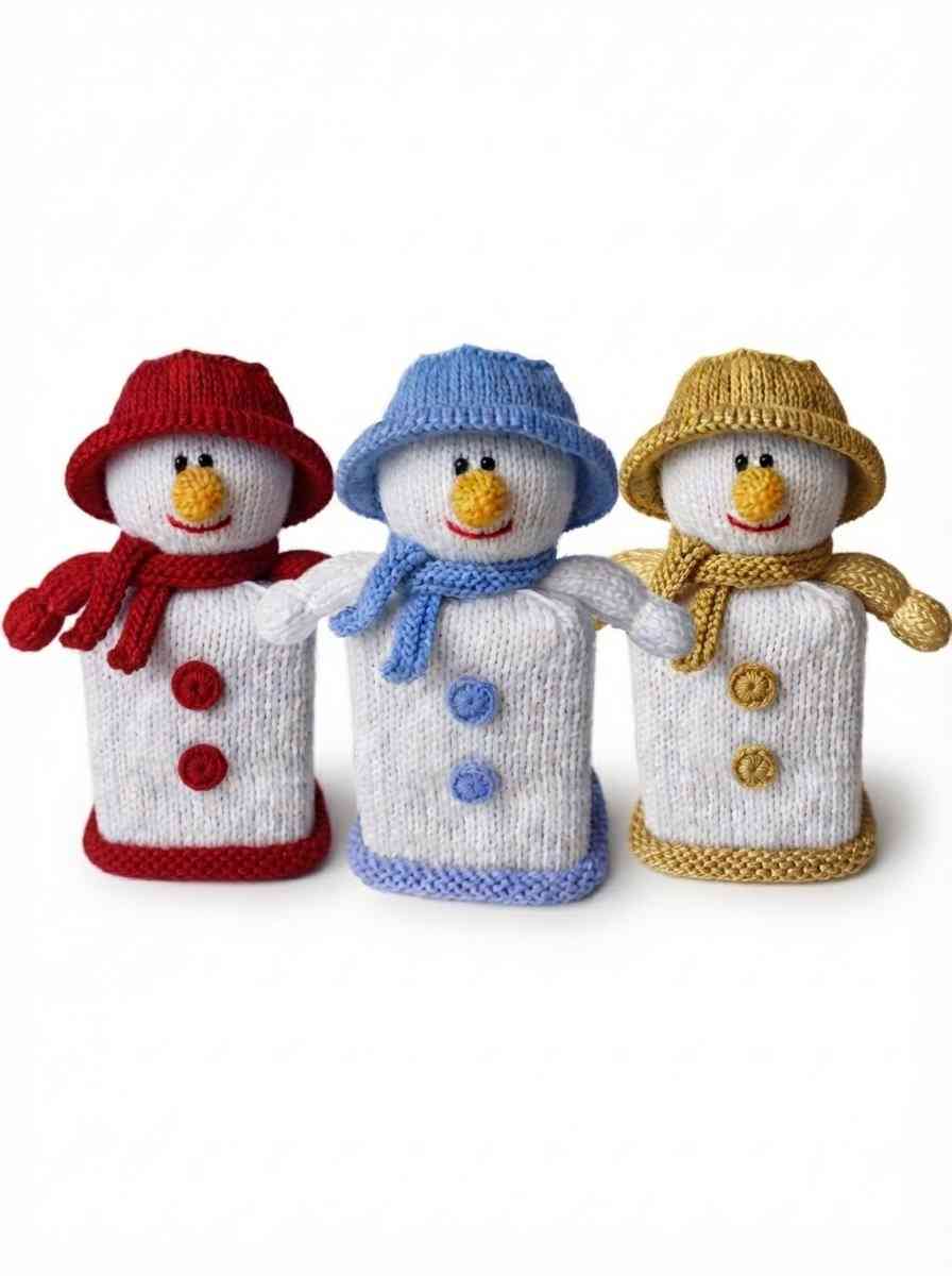 Snowman Chocolate Orange Box Cover Knitting Pattern - Image 3