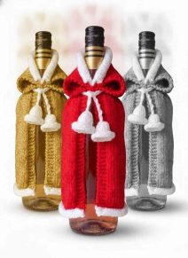 Christmas Bottle Cover Knitting Pattern - Image 2