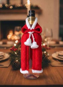 Christmas Bottle Cover Knitting Pattern - Image 3
